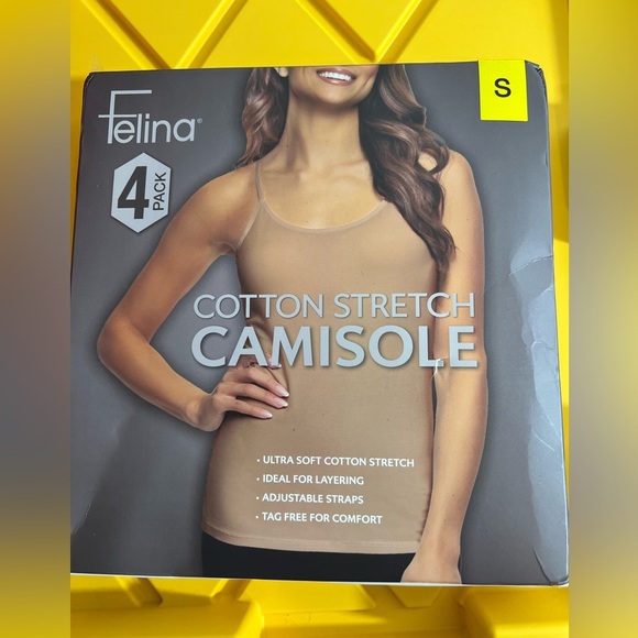 Felina Women's Camisole, 4-pack S M Open Box - Picture 2 of 3